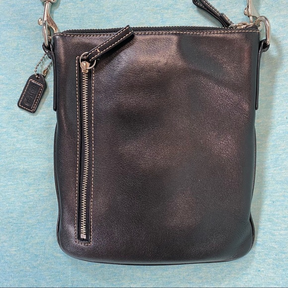 Coach Bags Coach Black Leather Crossbody Messenger Purse Poshmark